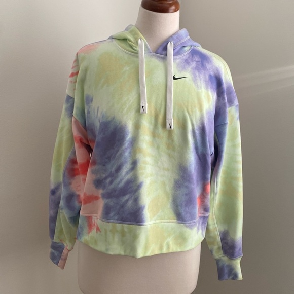 Nike Sweaters - Nike Tie Dye Oversized Pullover Hoodie XS